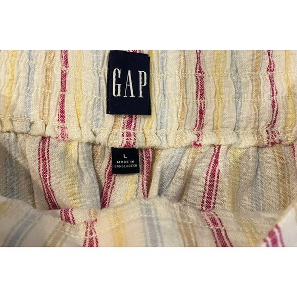 NWT GAP Shorts Women’s Large Pull On Pockets Stripes - Picture 3 of 6